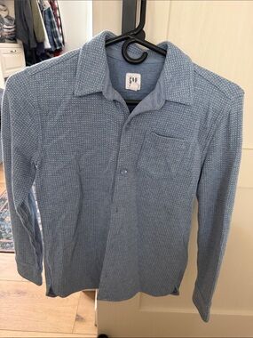 GAP Light Blue Microdot Button-Down Shirt